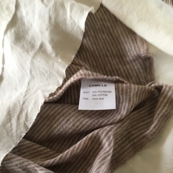 ANTHROPOLOGIE CAMILLE TANK WITH 100% RAW SILK HEM - Picture 6 of 8